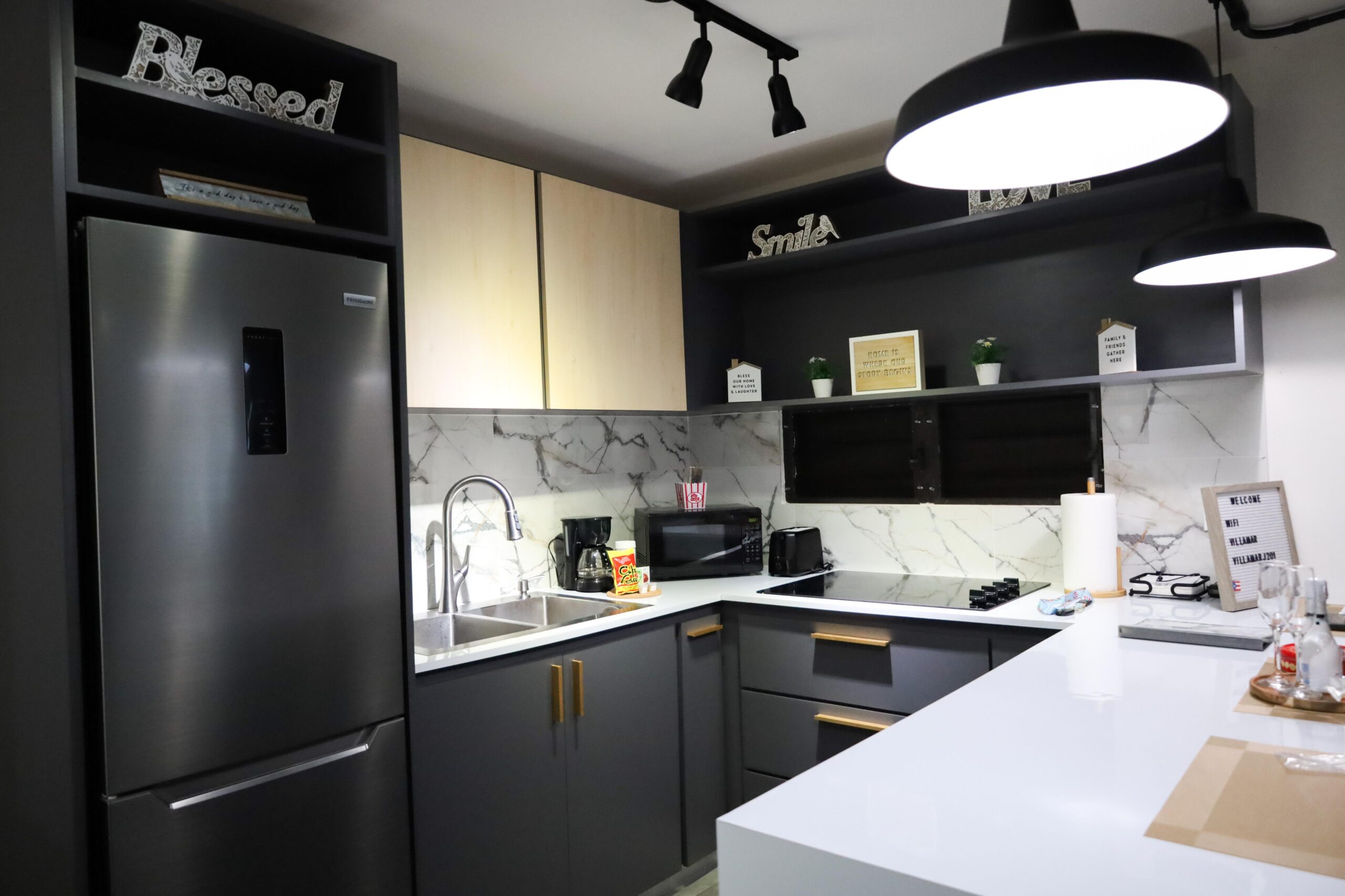 Fully equipped kitchen and dining area at VillaMar Fajardo in Villa Marina, Fajardo
