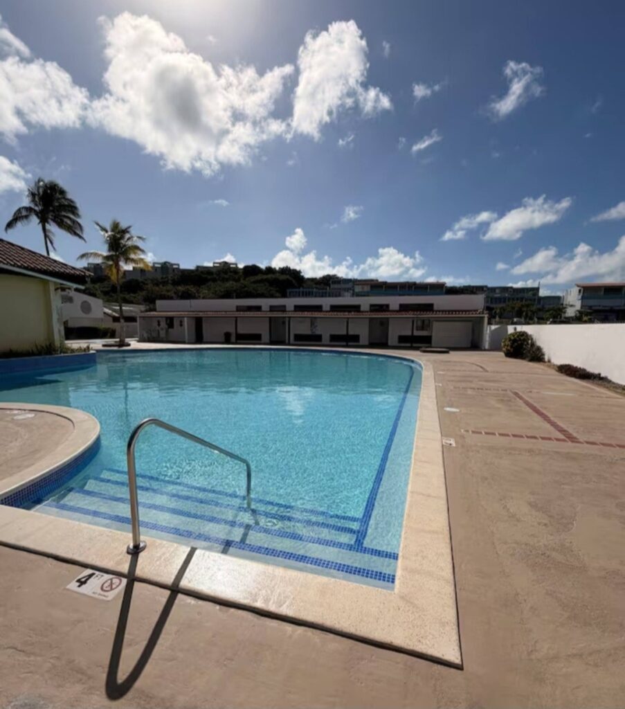 Main swimming pool at Villa Marina complex, accessible to VillaMar Fajardo guests
