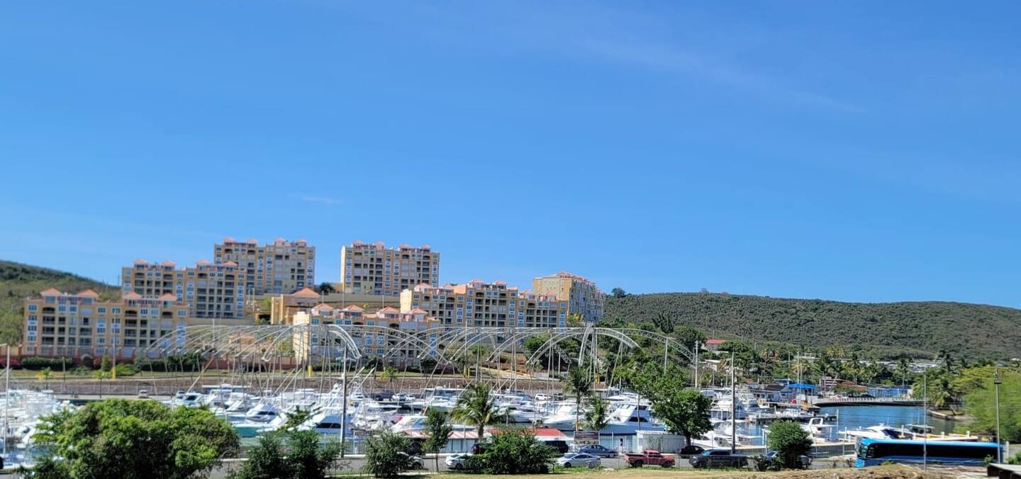 Marina view from the private balcony at VillaMar Fajardo
